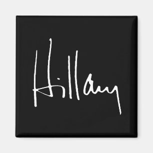 HILLARY CLINTON-AUTOGRAMM - .PNG MAGNET