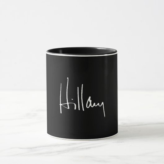 HILLARY CLINTON-AUTOGRAMM - .PNG TASSE (Zentrum)