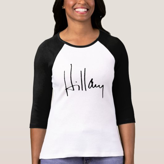 HILLARY CLINTON-AUTOGRAMM T-Shirt (Vorderseite)