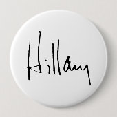 HILLARY CLINTON AUTOGRAPH.png Button (Vorderseite)