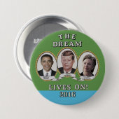 Hillary Clinton, Barack Obama u. John Kennedy Button (Vorne & Hinten)