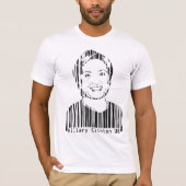 Hillary Clinton-Barcode T-Shirt (Vorderseite)