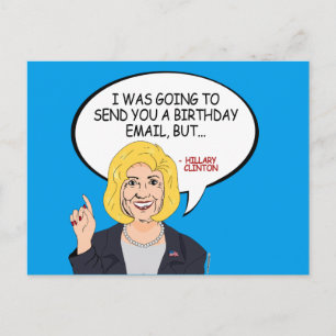 Hillary Clinton Begrüßung - Ich wollte eine E-Mail Postkarte