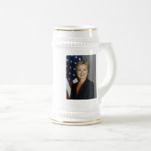 Hillary Clinton Bierglas (VorderseiteRechts)