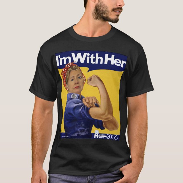 Hillary Clinton bin ich mit ihr! T-Shirt (Vorderseite)