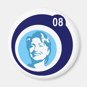 Hillary Clinton: blaue Blasen: Magnet