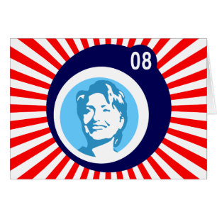 hillary clinton : blaue Blasen & rote Strahlen :