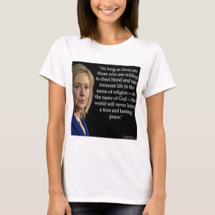 Hillary Clinton Blut-Religion-Zitat T-Shirt