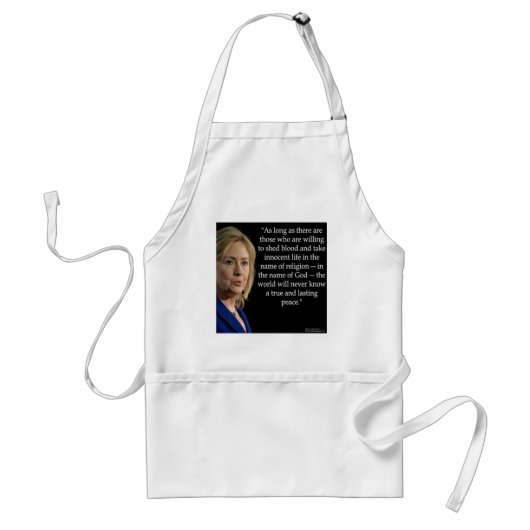 Hillary Clinton Bluthochdruck Zitat Schürze (Vorne)
