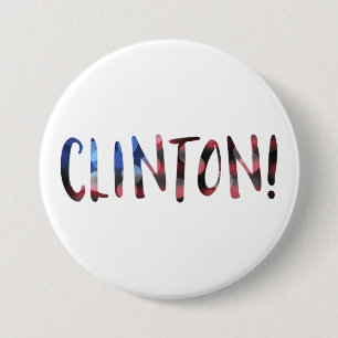 Hillary Clinton Bokeh Button