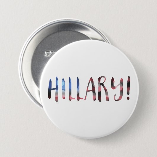 Hillary Clinton bokeh Button (Vorne & Hinten)