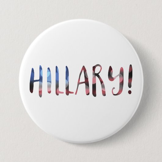 Hillary Clinton bokeh Button (Vorderseite)