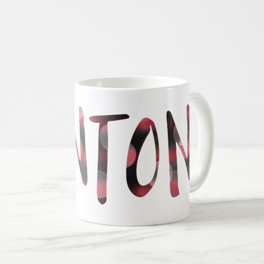 Hillary Clinton bokeh Kaffeetasse (VorderseiteRechts)