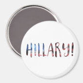 Hillary Clinton bokeh Magnet (Vorderseite/Rückseite)