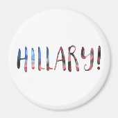 Hillary Clinton bokeh Magnet (Vorne)