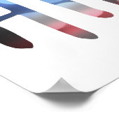Hillary Clinton bokeh Poster (Ecke)