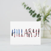 Hillary Clinton bokeh Postkarte (Stehend Vorderseite)