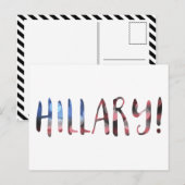 Hillary Clinton bokeh Postkarte (Vorne/Hinten)