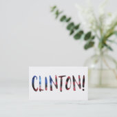 Hillary Clinton bokeh Visitenkarte (Stehend Vorderseite)