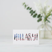 Hillary Clinton bokeh Visitenkarte (Stehend Vorderseite)