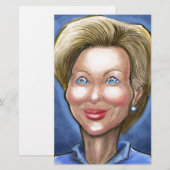 Hillary Clinton Briefpapier (Vorne/Hinten)