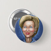 Hillary Clinton Button (Vorne & Hinten)