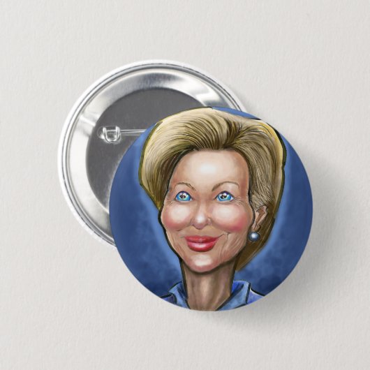 Hillary Clinton Button (Vorne & Hinten)