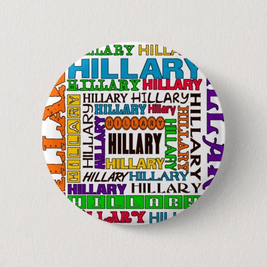 Hillary Clinton Button (Vorderseite)