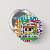 Hillary Clinton Button (Vorne & Hinten)
