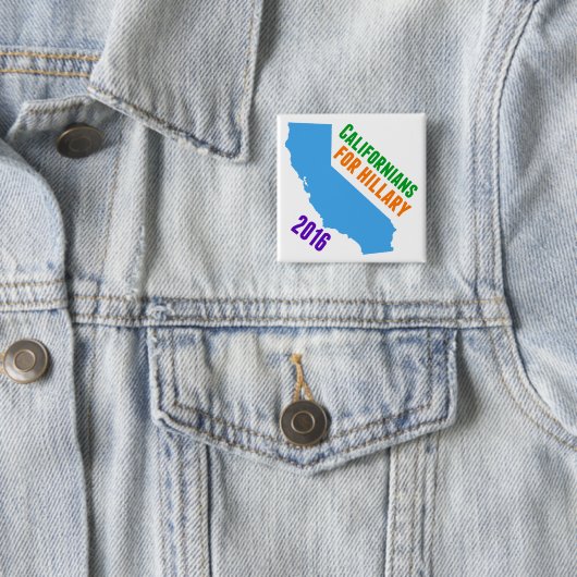 Hillary Clinton California Button (Beispiel)
