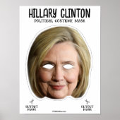 Hillary Clinton Costume Mask Poster (Vorne)