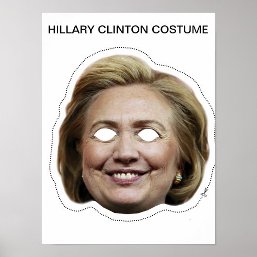 Hillary Clinton Costume Poster (Vorne)