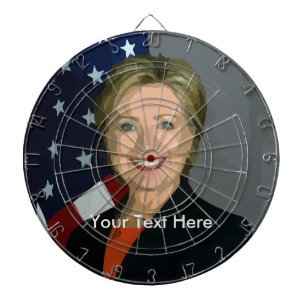 Hillary Clinton Custom Metal Cage Dartboard Dartscheibe