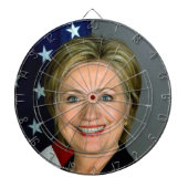 Hillary Clinton - Dartboard Dartscheibe (vorne)