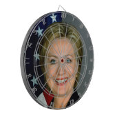 Hillary Clinton - Dartboard Dartscheibe (Vorderseite Links)
