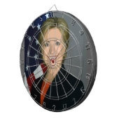 Hillary Clinton Dartscheibe (Vorderseite rechts)