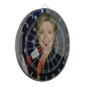 Hillary Clinton Dartscheibe (Vorderseite Links)