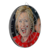 Hillary Clinton Dartscheibe (Vorderseite Links)