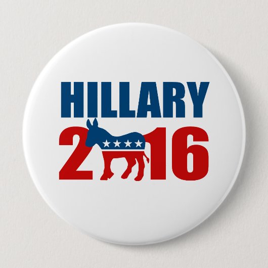 HILLARY CLINTON DEMOCRAT 2016.png Button (Vorderseite)