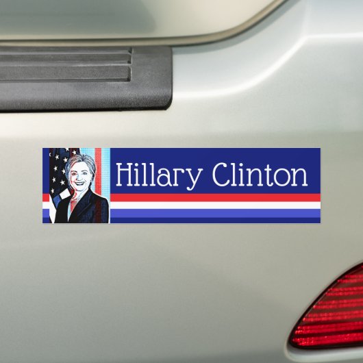 Hillary Clinton Digital Art Autoaufkleber (Auf Auto)