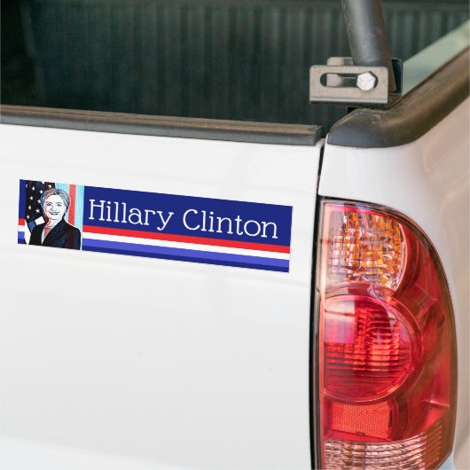 Hillary Clinton Digital Art Autoaufkleber (Auf Lkw)