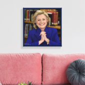 Hillary Clinton es nimmt ein Dorf Canvas Print Leinwanddruck (Insitu (Wohnzimmer))