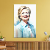 Hillary Clinton FFFA [Famous Figures Fine Art] Leinwanddruck (Insitu (Wohnzimmer))