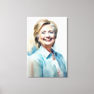 Hillary Clinton FFFA [Famous Figures Fine Art] Leinwanddruck