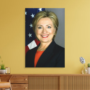 Hillary Clinton First Lady & Außenministerin Leinwanddruck