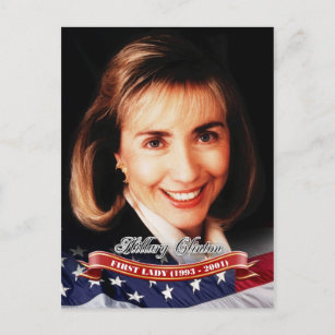 Hillary Clinton, First Lady of the U.S. Postkarte