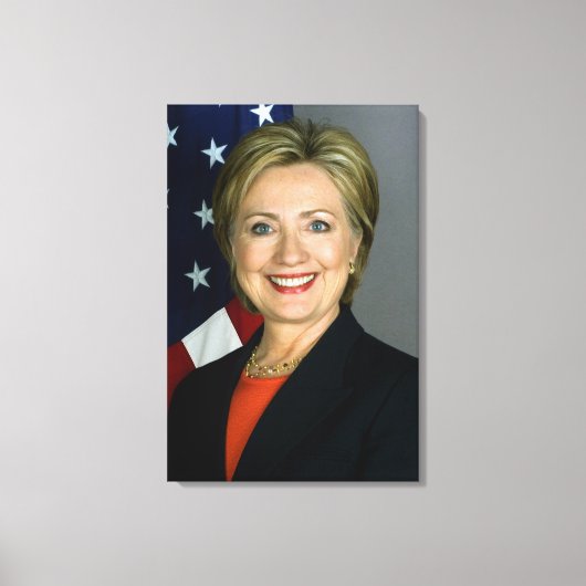 Hillary Clinton First Lady & Secretary of Staat Leinwanddruck (Vorderseite)