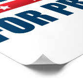 Hillary Clinton For President Poster (Ecke)