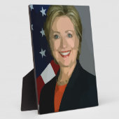 Hillary Clinton Fotoplatte (Seite)