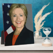 Hillary Clinton Fotoplatte (Seite)